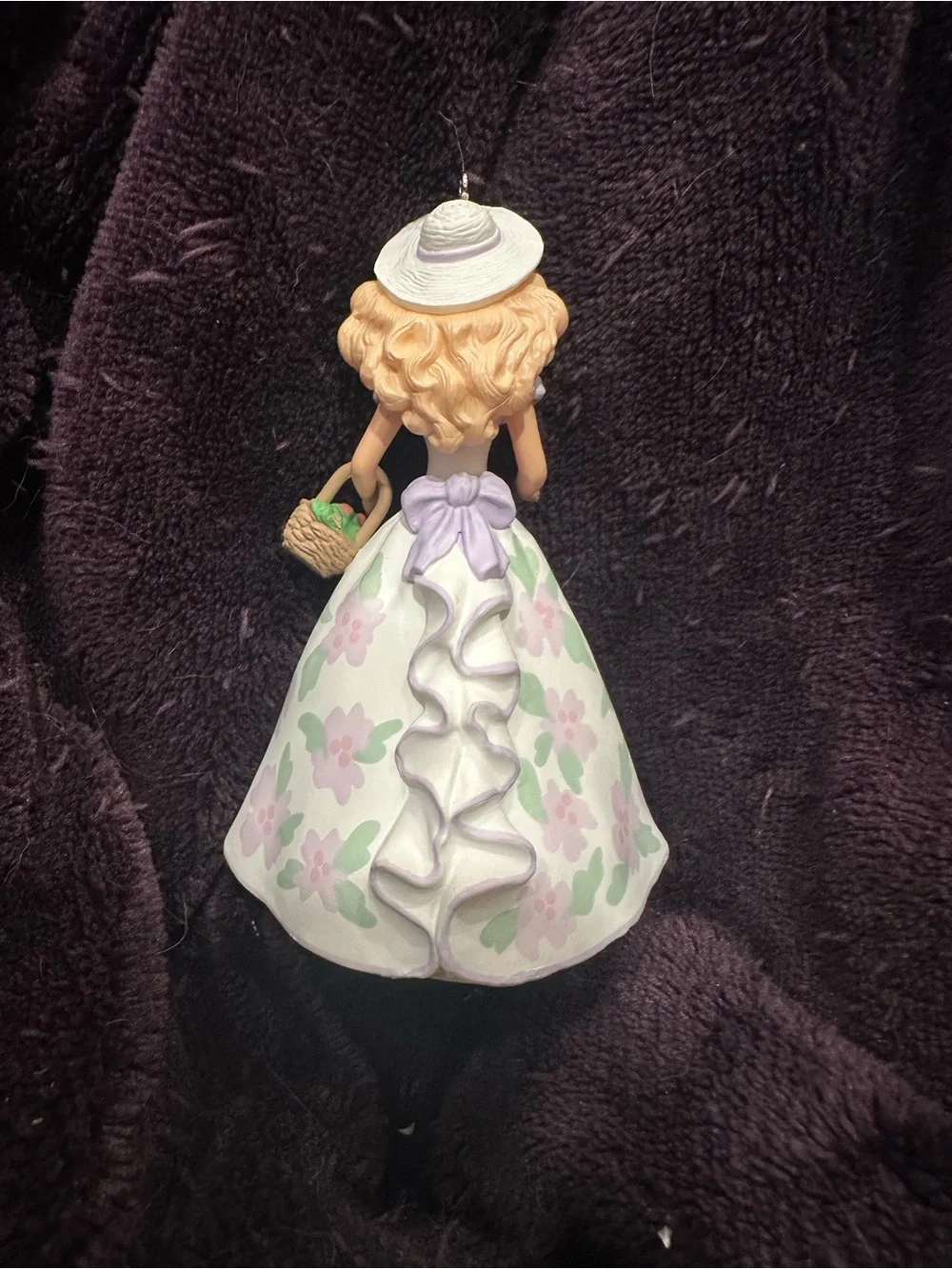Keepsake Springtime Barbie Ornament - Pink Floral 1995 Easter Collection